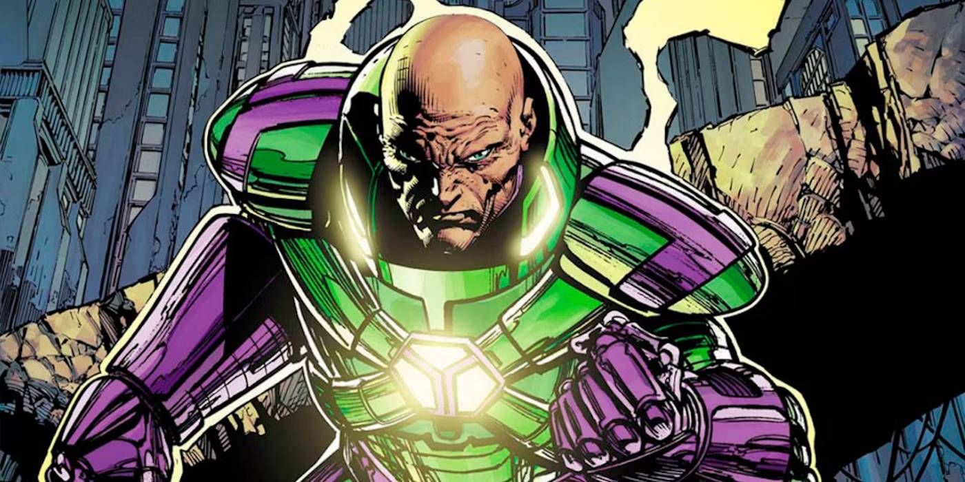 Lex Luthor dans sa tenue de combat.