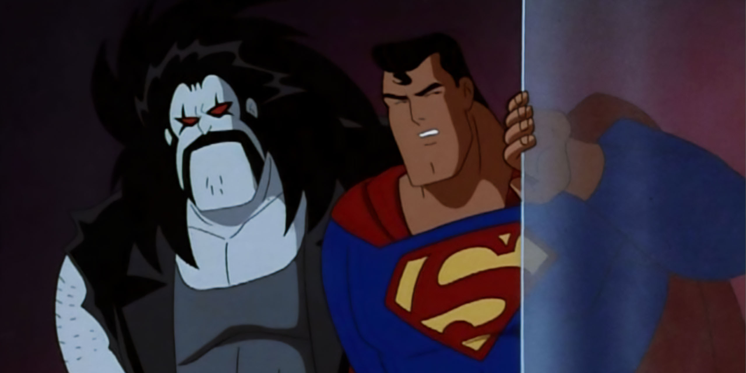Superman et Lobo font équipe dans la série animée DC Justice League.