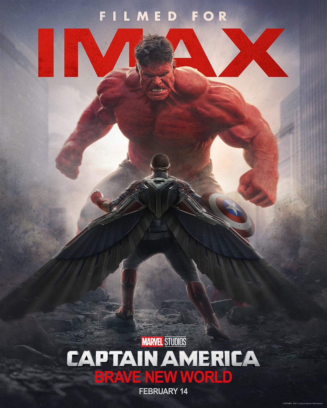 Captain America (Anthony Mackie) et Red Hulk (Harrison Ford)