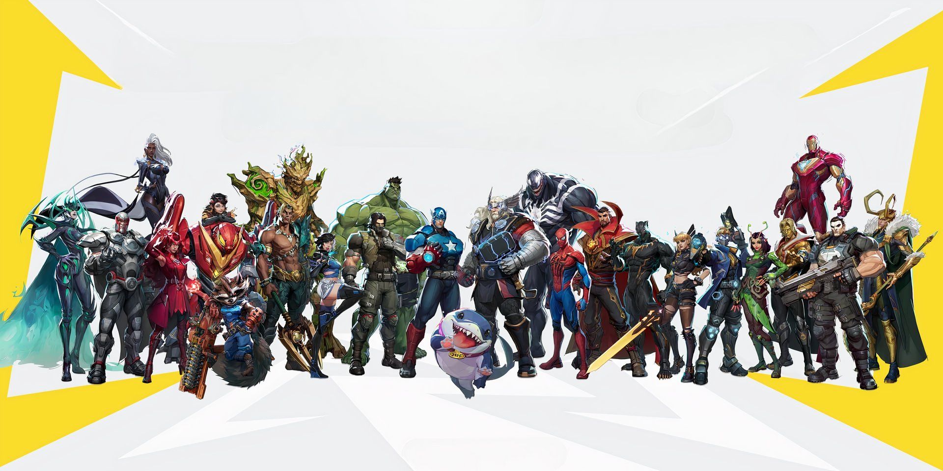 Tous les personnages disponibles du jeu Marvel Rivals.