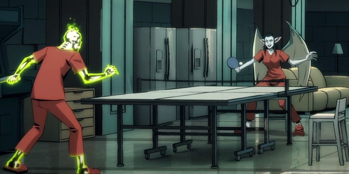 Dr Phosporous et She-Bat dans l'épisode 7 de Creature Commandos.