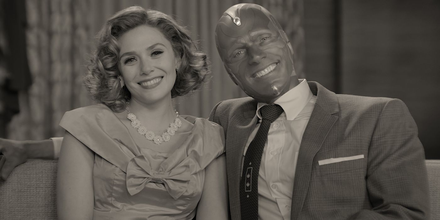 Wanda (Elizabeth Olsen) et Vision (Paul Bettany) dans WandaVision.