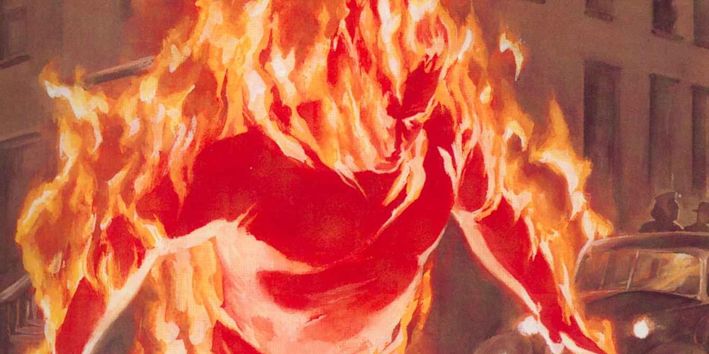 L'androïde Jim Hammond, alias la première Torche Humaine de Marvel.