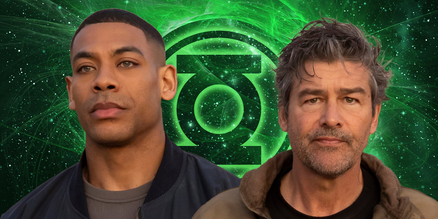 Aaron Pierre et Kyle Chandler dans les rôle de John Stewart et Hal Jordan dans la série Lanterns.