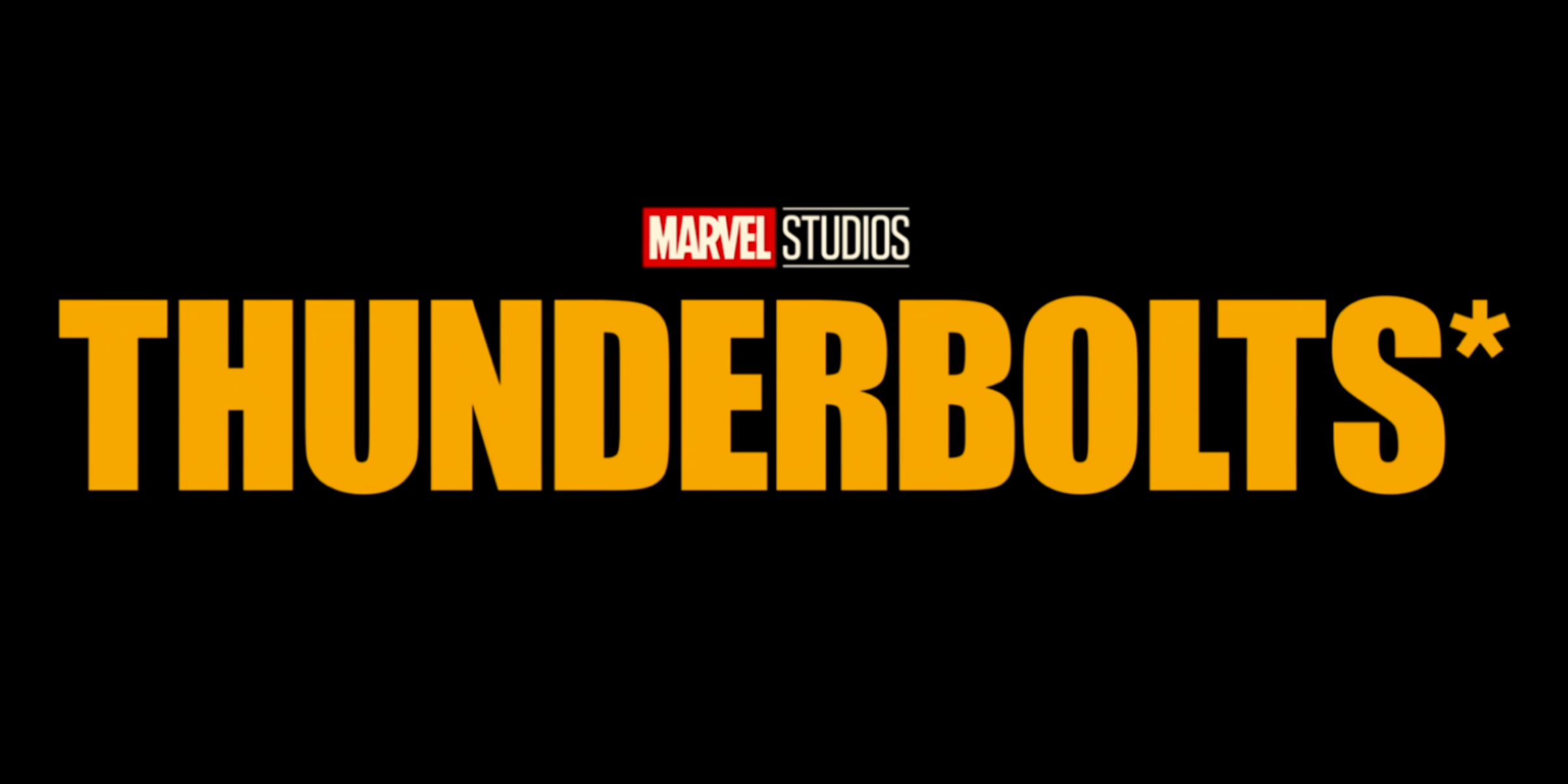 Le logo Thunderbolts* et sa fameuse astérisques - Marvel Studios - MCU