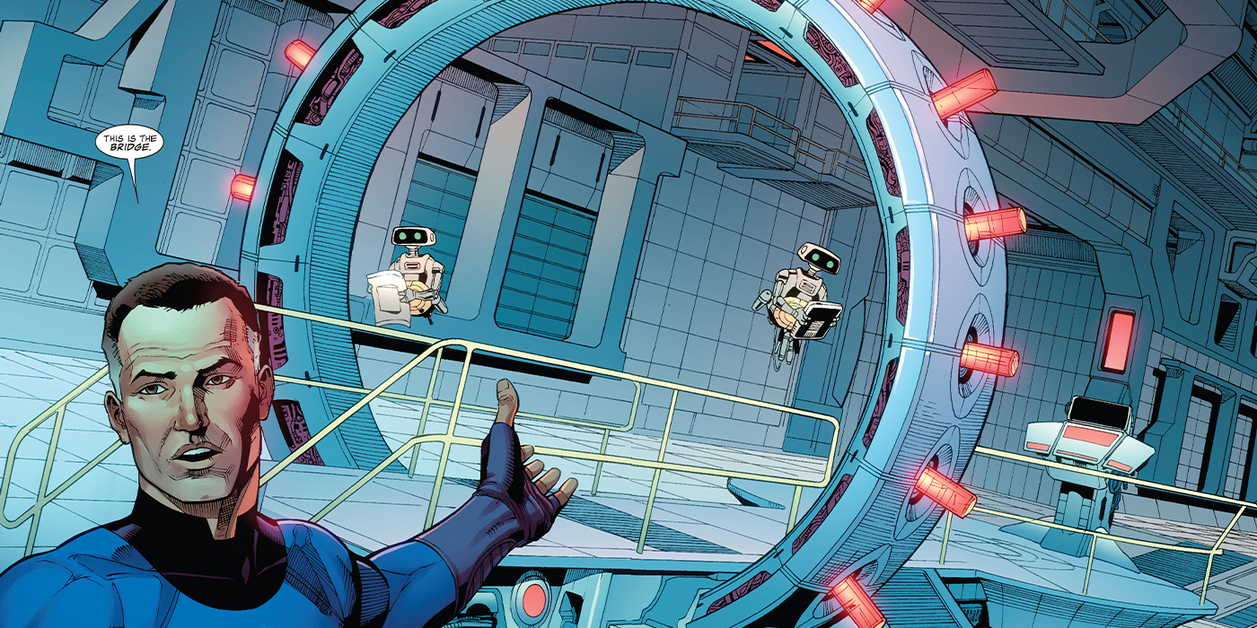 Le Pont Interdimensionnel inventé par Reed Richards, alias Mister Fantastic.