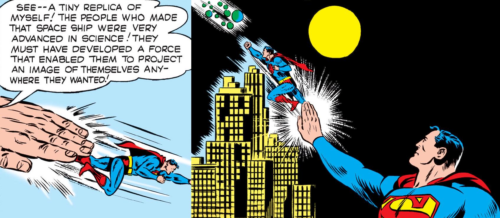 Superman peut créer des mini-doubles de lui-même dans le numéro 125.