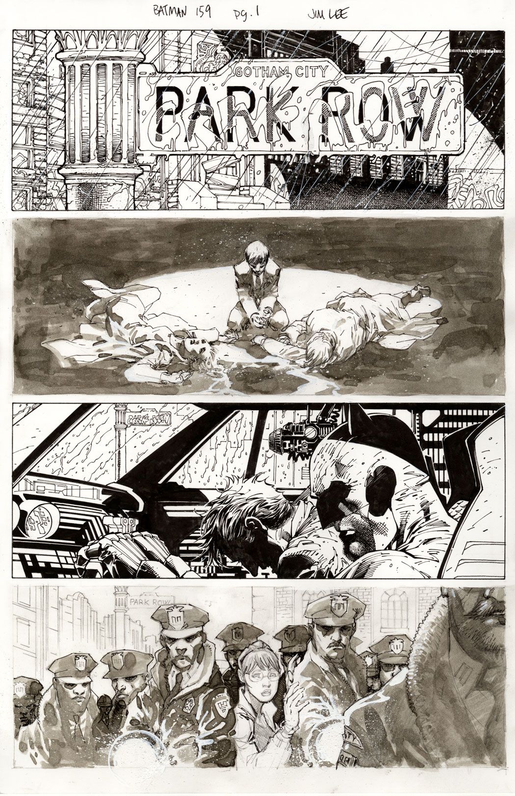 Batman #159 - page 1 - par Jim Lee