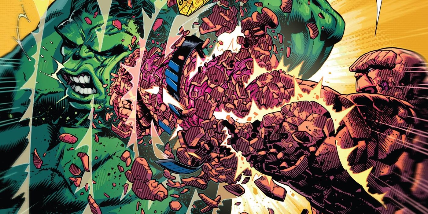 La Chose frappe Hulk dans Fantastic Four #13 (par Dan Slott et Sean Izaakse) - Marvel Comics