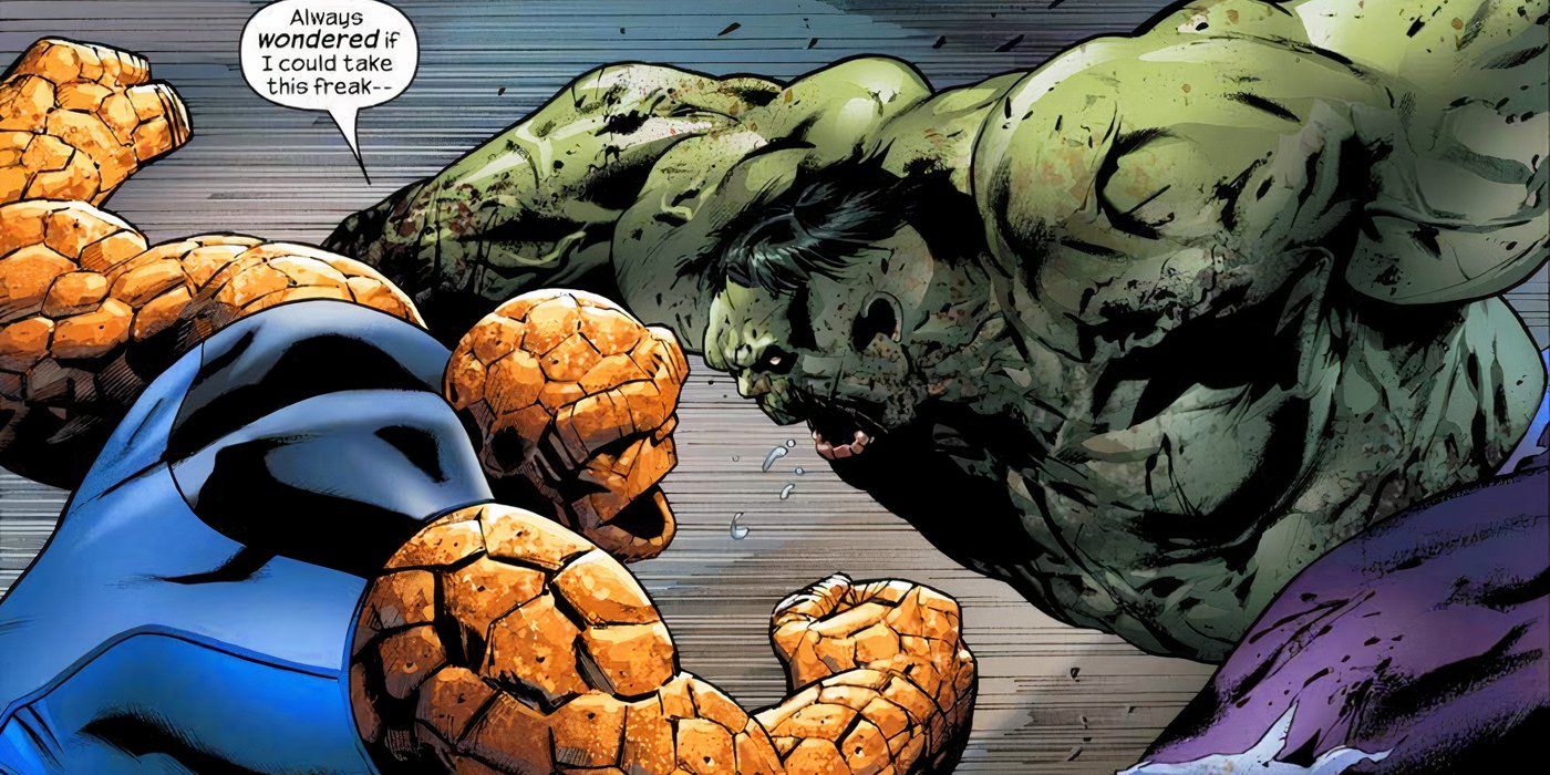 Hulk vs La Chose dans l'univers Ultimate de Marvel Comics.