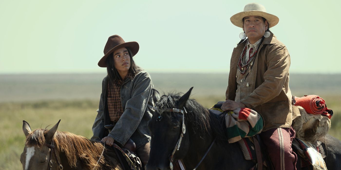 Aminah Nieves et Michael Spears dans 1923 Saison 2 Episode 5