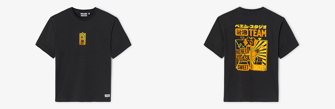Sweat Jules x Pailhème avec imprimé sweet vs salty
