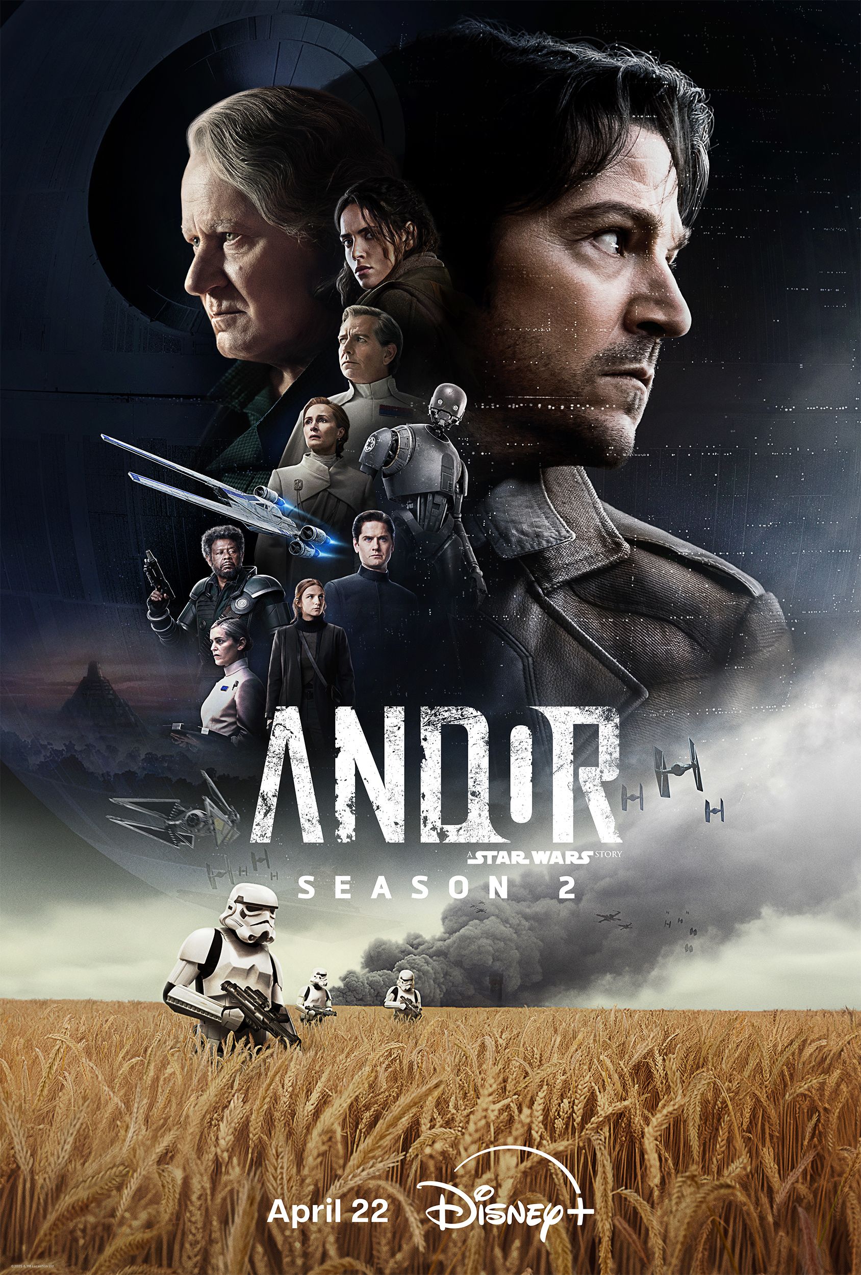 Affiche de la saison 2 de la série Star Wars: Andor.