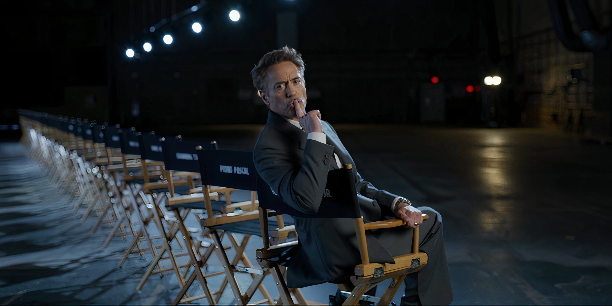 Robert Downey Jr durant l'annonce du casting du film Avengers: Doomsday.