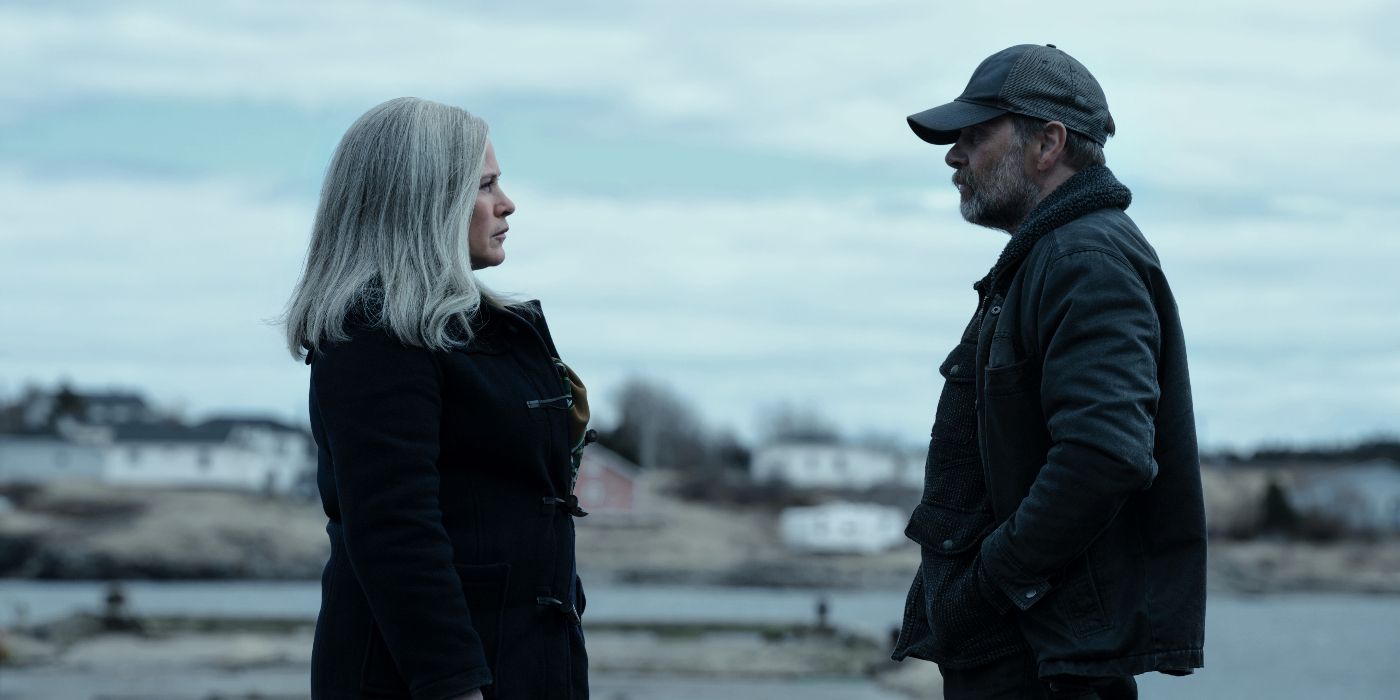Patricia Arquette et James Le Gros dans l'épisode 8 de la saison 2 de Severance.