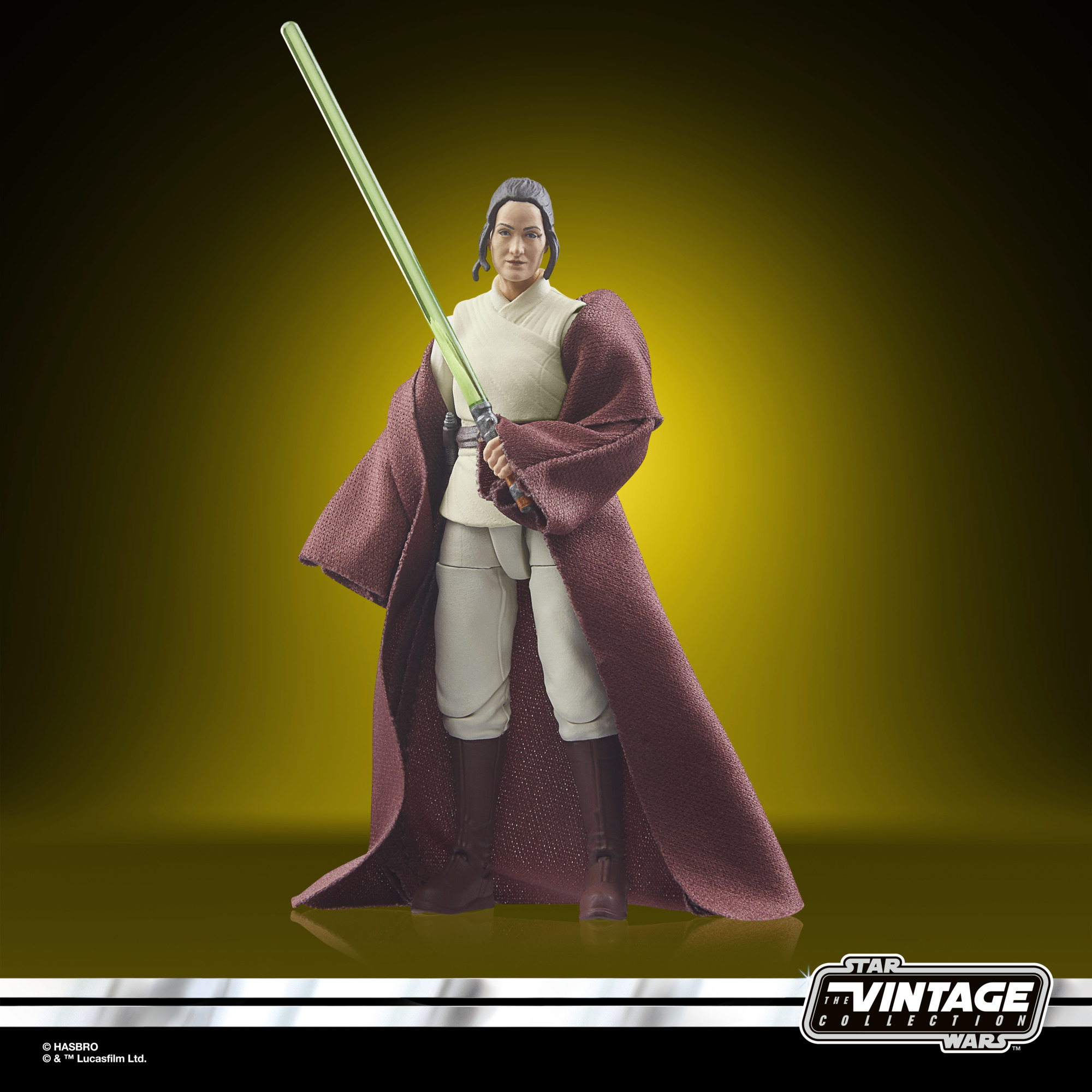 Figurine Hasbro The Vintage Collection de Maître Indara brandissant son sabre laser