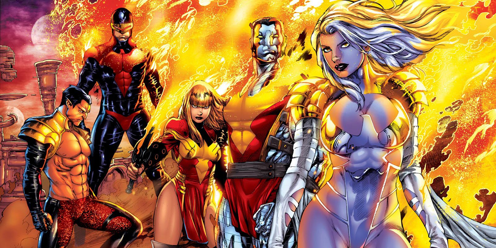 Les Cinq Phénix, lors de l'événement Avengers vs X-Men.
