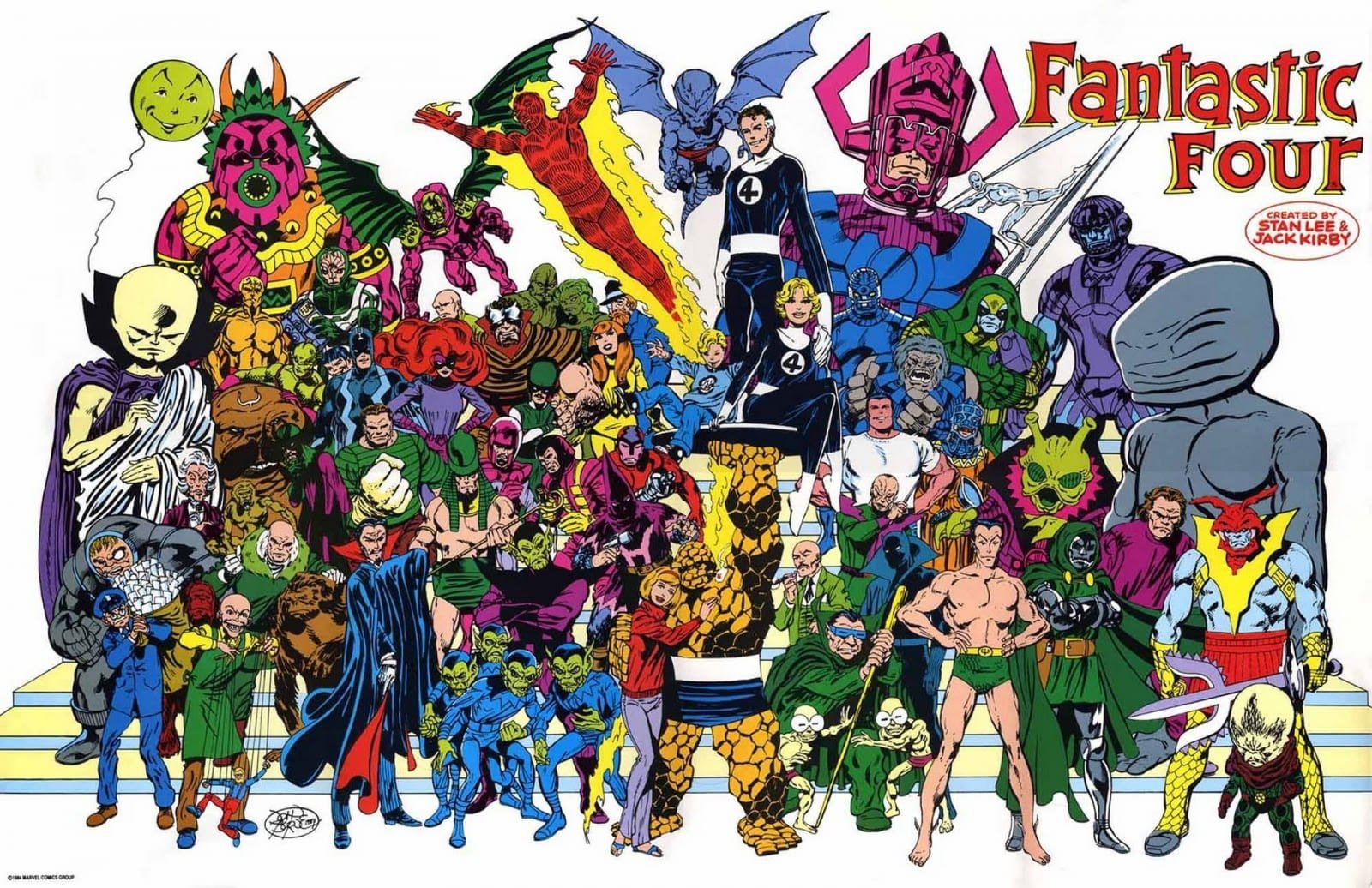 L'univers si riche des Quatre Fantastiques dans les comics Marvel (illustration par John Byrne).