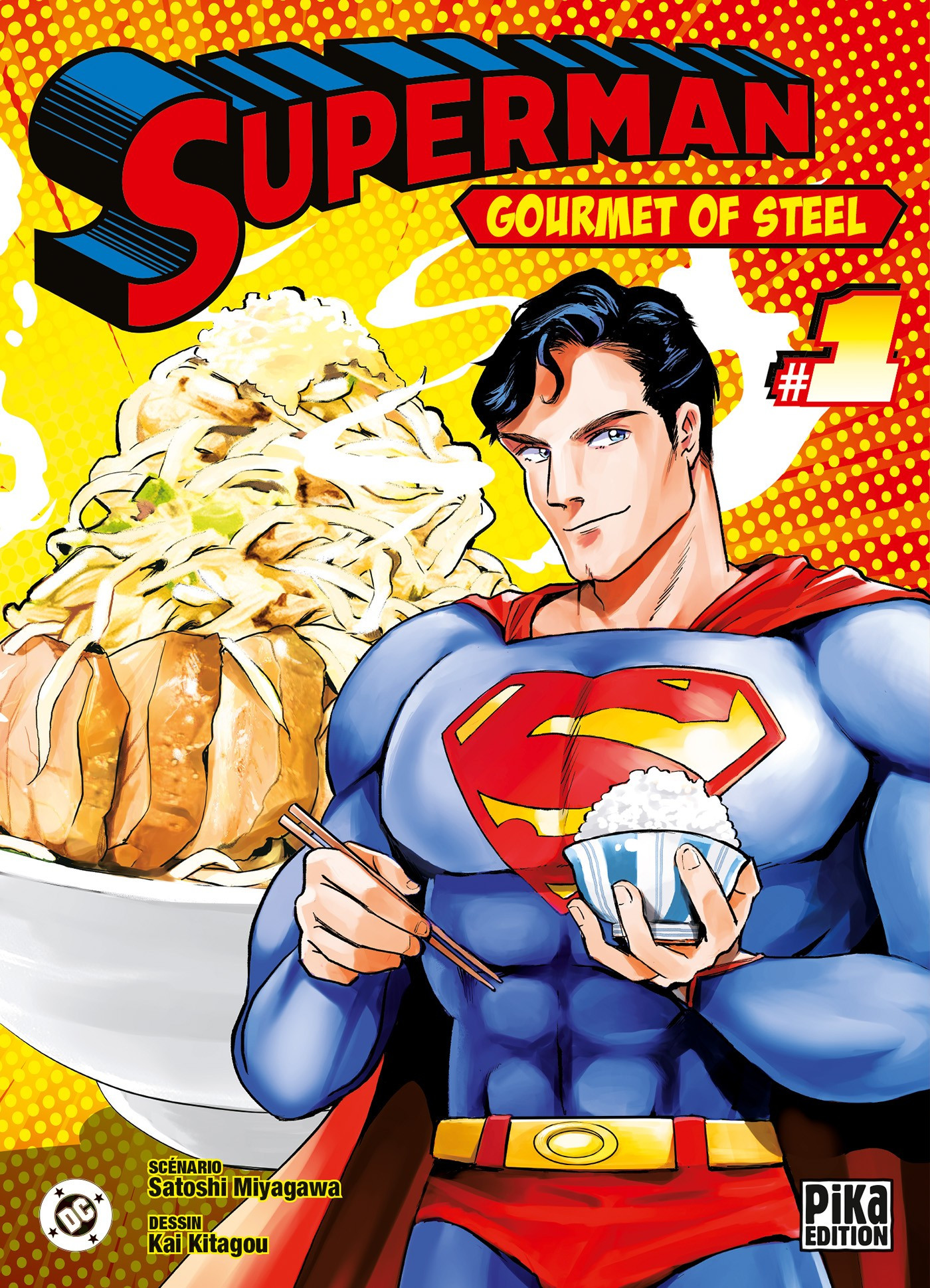 Superman : Gourmet of Steel, tome 1, disponible chez Pika Seinen.