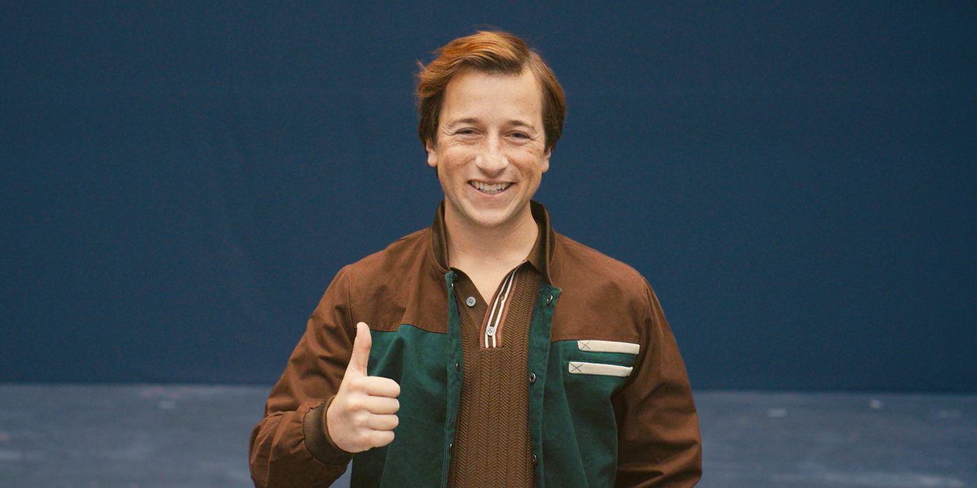 Skyler Gisondo dans le rôle de Jimmy Olsen dans le film Superman de James Gunn.