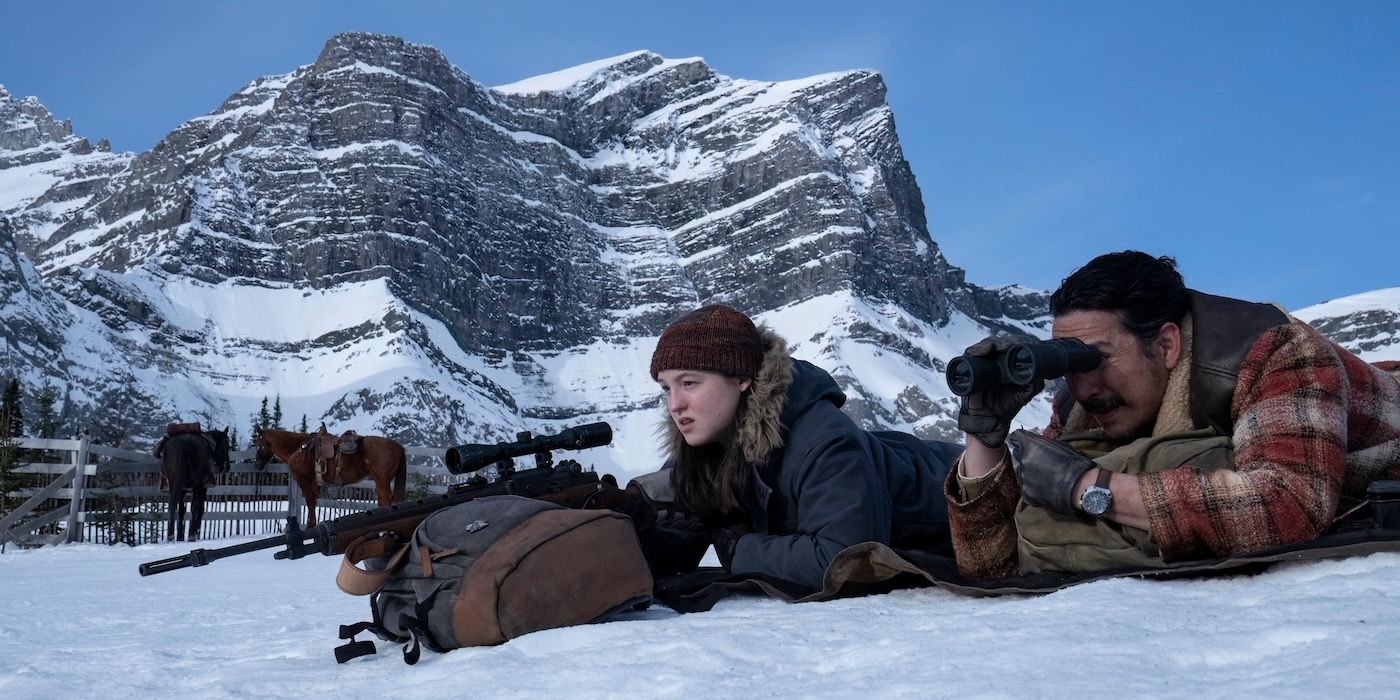 Ellie (Bella Ramsey) et Tommy (Gabriel Luna).