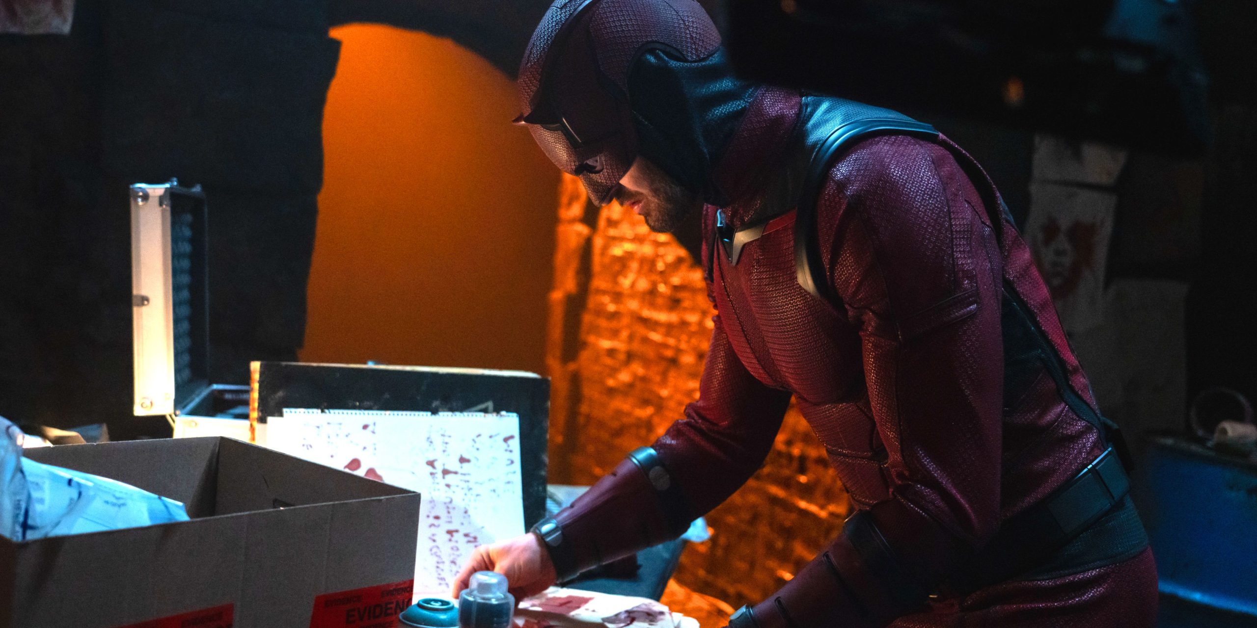 Daredevil (Charlie Cox) enquête sur Muse dans Daredevil: Born Again.