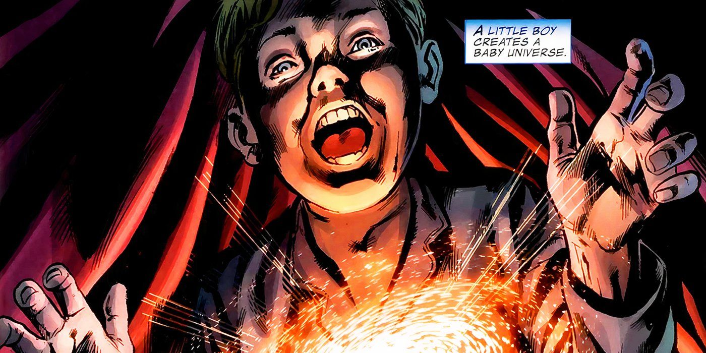 Franklin Richards créant son premier univers.