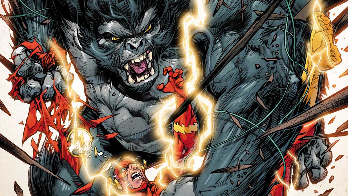 Le terrible Gorilla Grodd dans les comics DC The Flash.