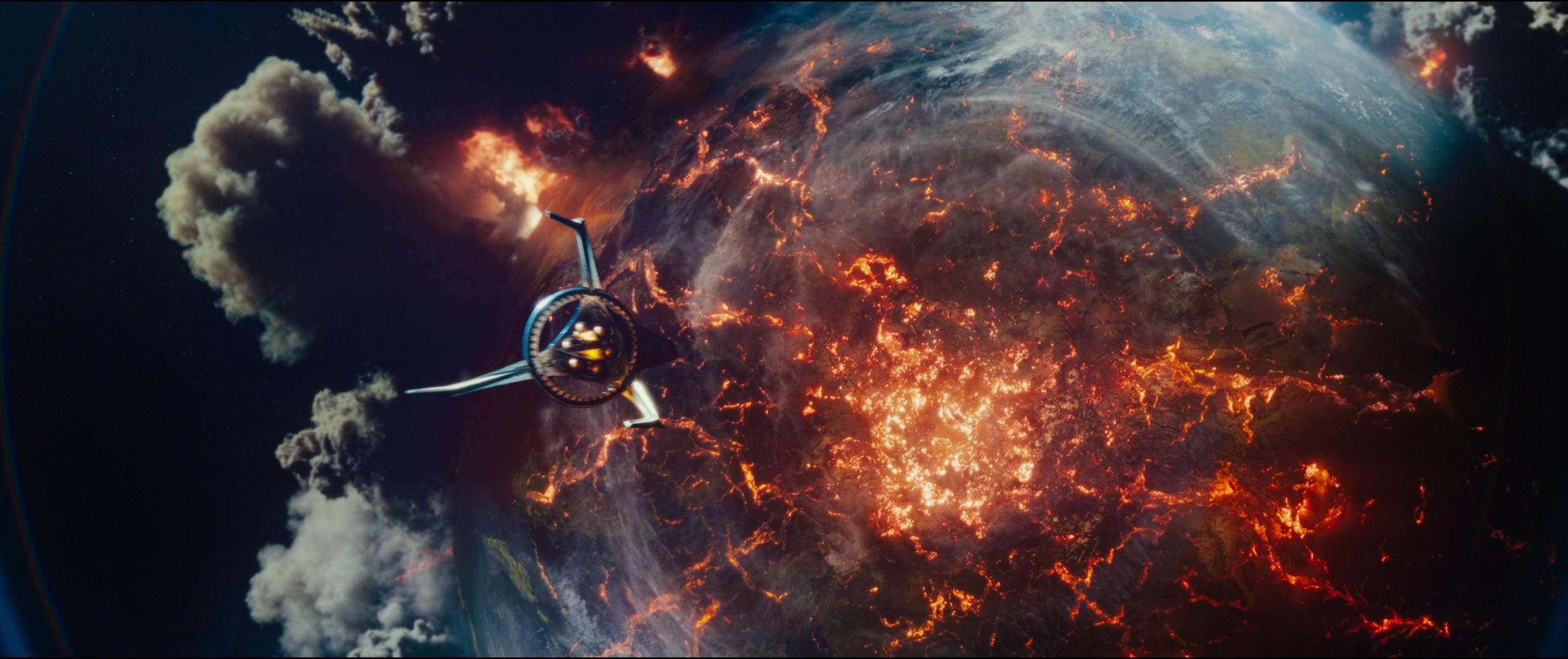 La destruction d'une planète dans Les Quatre Fantastiques : Premiers Pas. La Terre ? Zenn-La ?