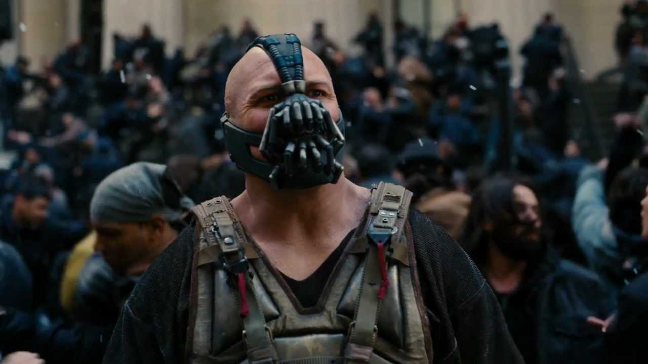 Bane (Tom Hardy) dans The Dark Knight Rises.
