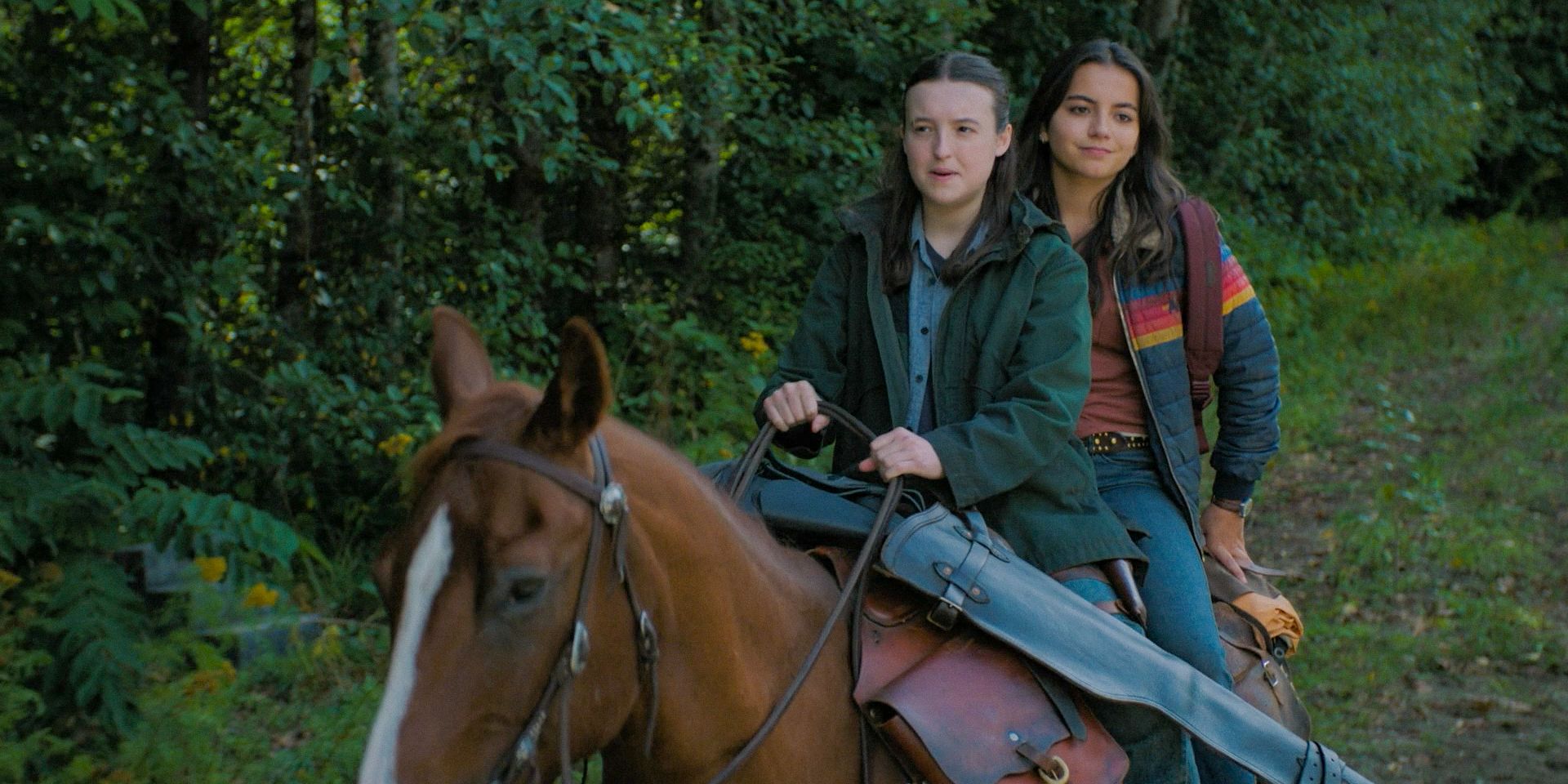 Ellie (Bella Ramsey) et Dina (Isabella Merced) dans l'épisode 3 de la saison 2 de The last Of Us.