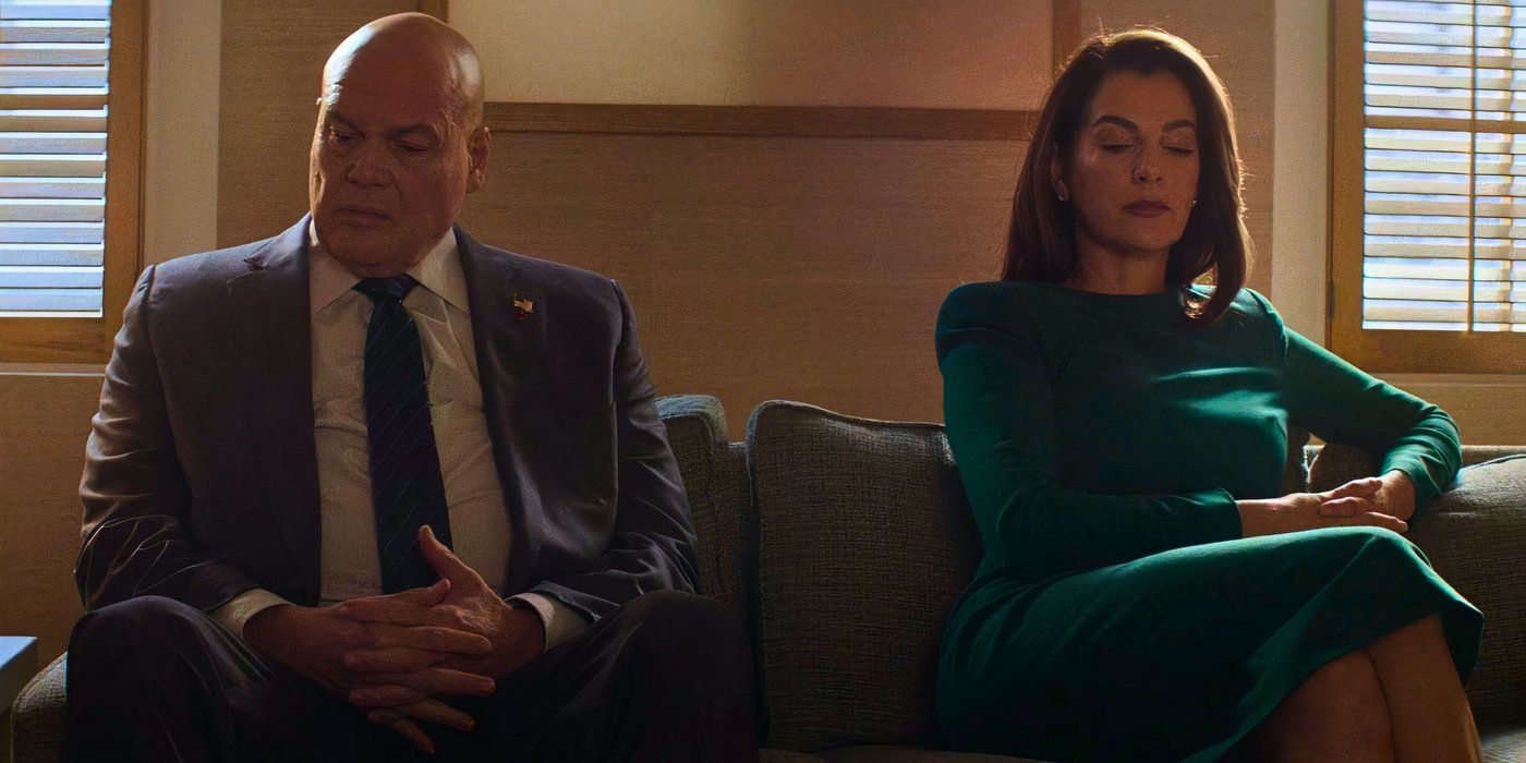 Wilson Fisk et Vanessa durant leur thérapie dans Daredevil: Born Again.