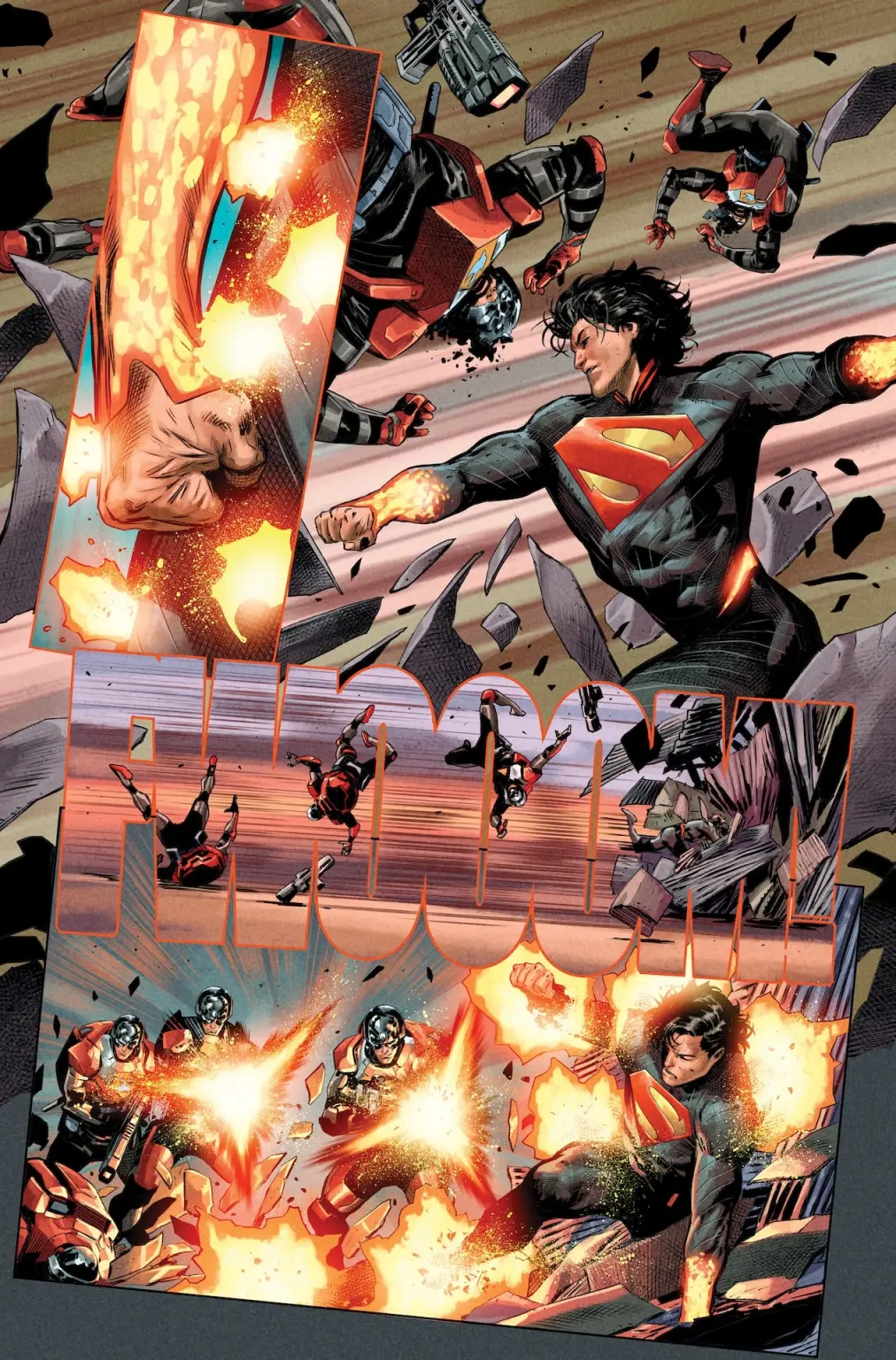Planche du comics Absolute Superman par Jason Aaron et Rafa Sandoval, Urban Comics
