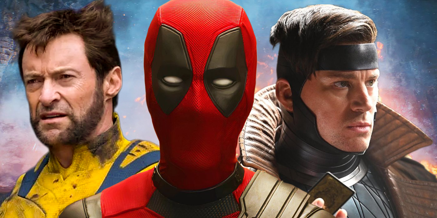 Deadpool et les X-Men Wolverine et Gambit.