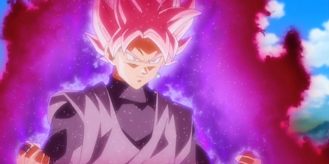 Black Goku en Super Sayan Rosé, l’équivalent divin du Super Saiyan Bleu.