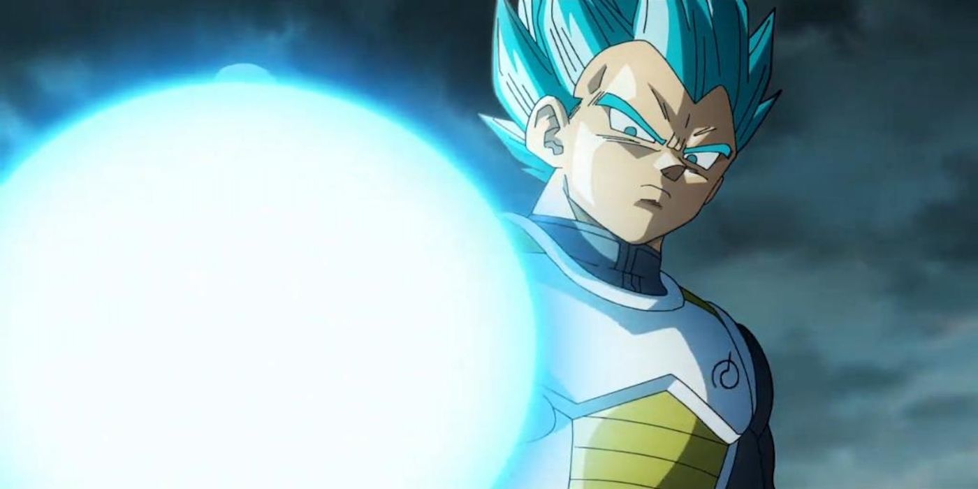 Vegeta dans sa forme Super Saiyan Bleu.