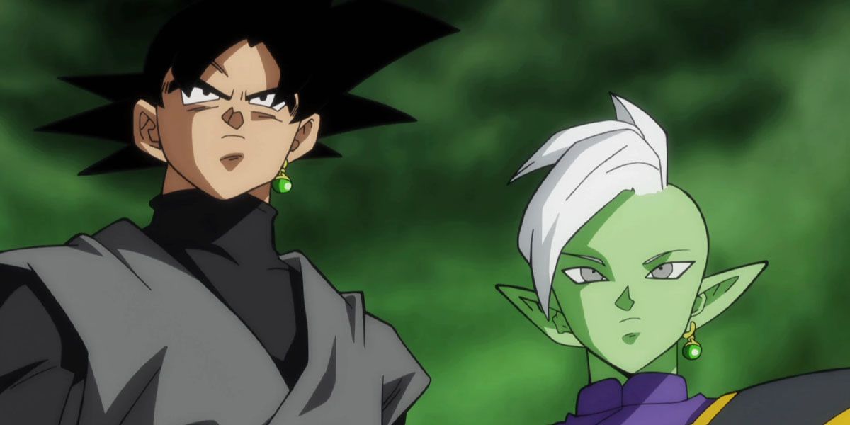 Black Goku et Zamasu dans Dragon Ball Super.