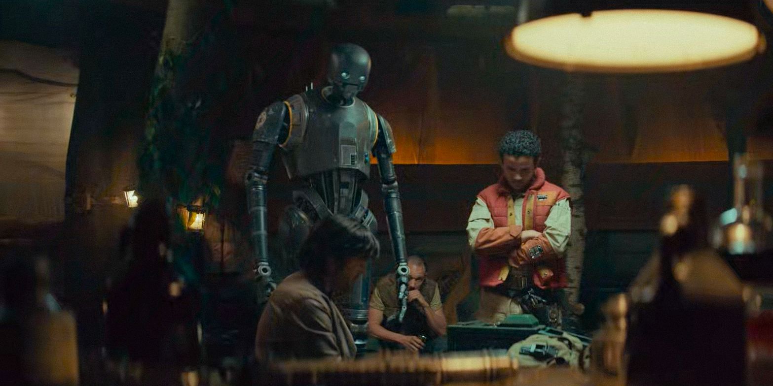 Cassian, Melshi et K-2SO dans Andor, saison 2.