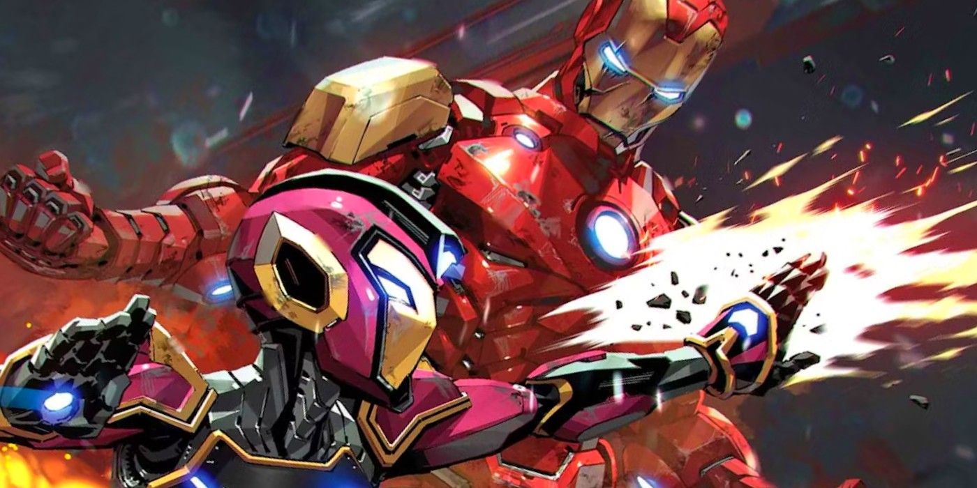 Ironheart combat Iron Man.