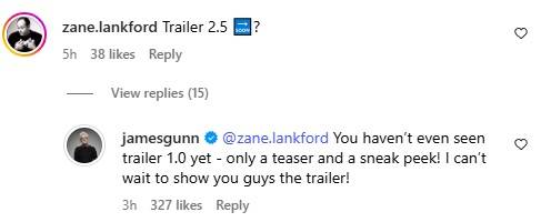 James Gunn annonce que nous n'avons pas encore vu le premier véritable trailer de Superman.