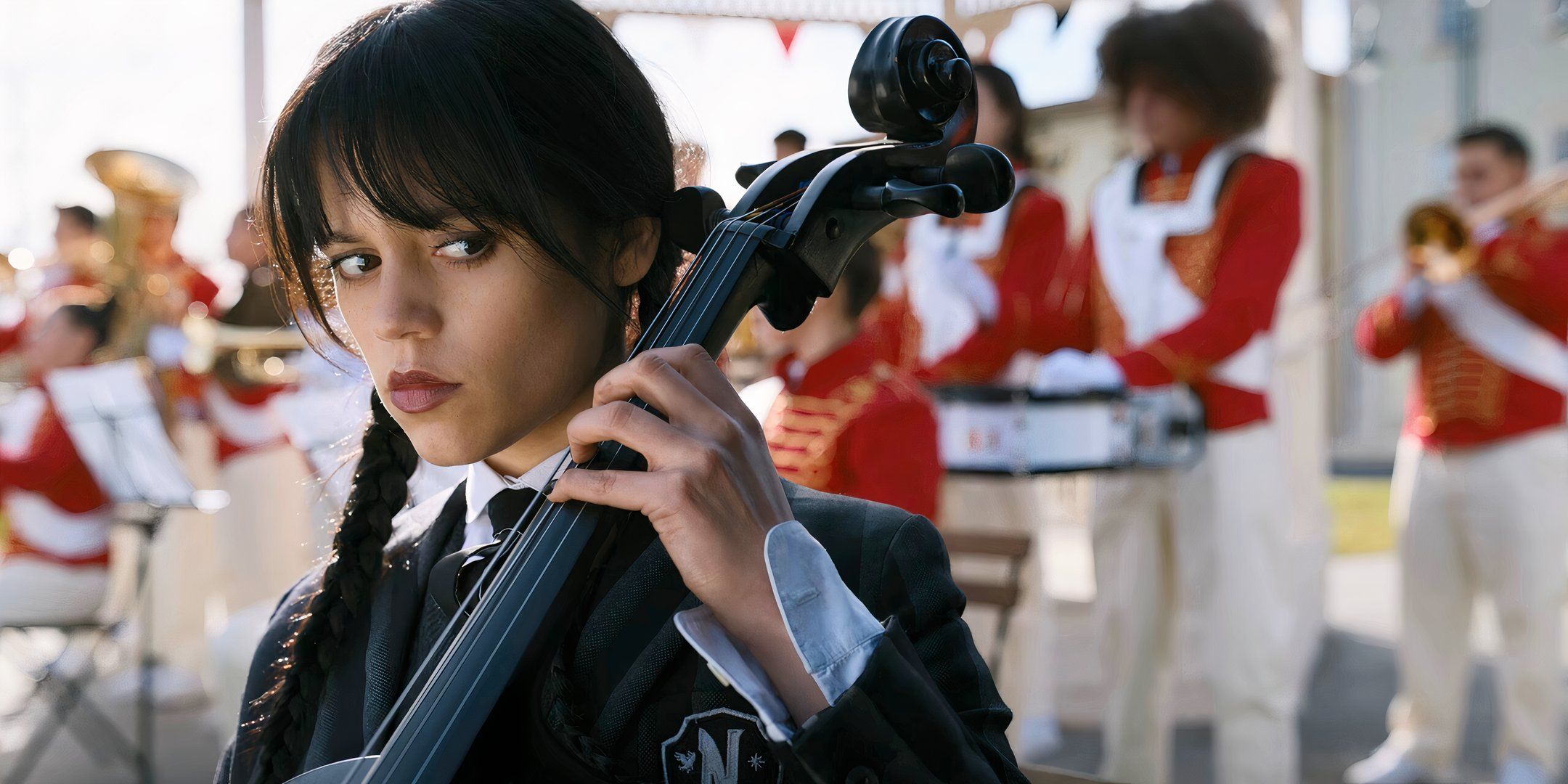 Mercredi Addams, interprétée par Jenna Ortega.