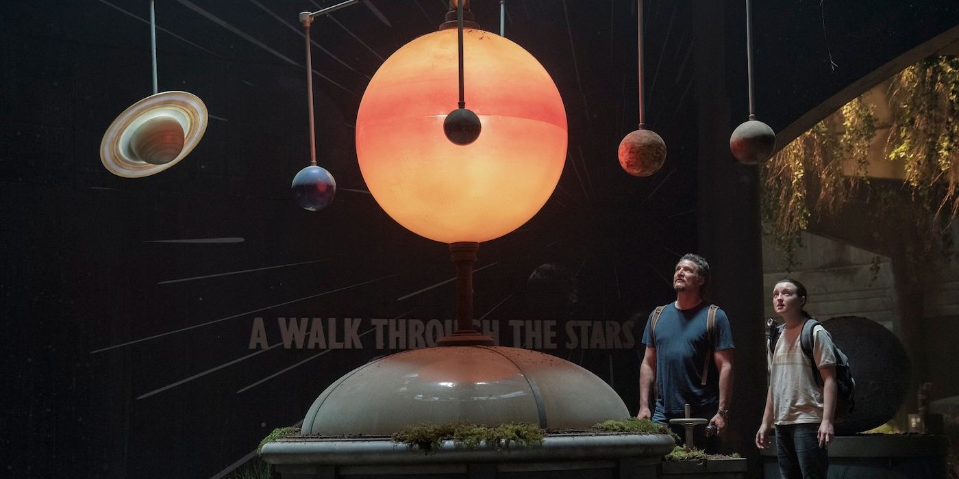 Pedro Pascal et Bella Ramsey sont Joel et Ellie dans le musée des sciences.