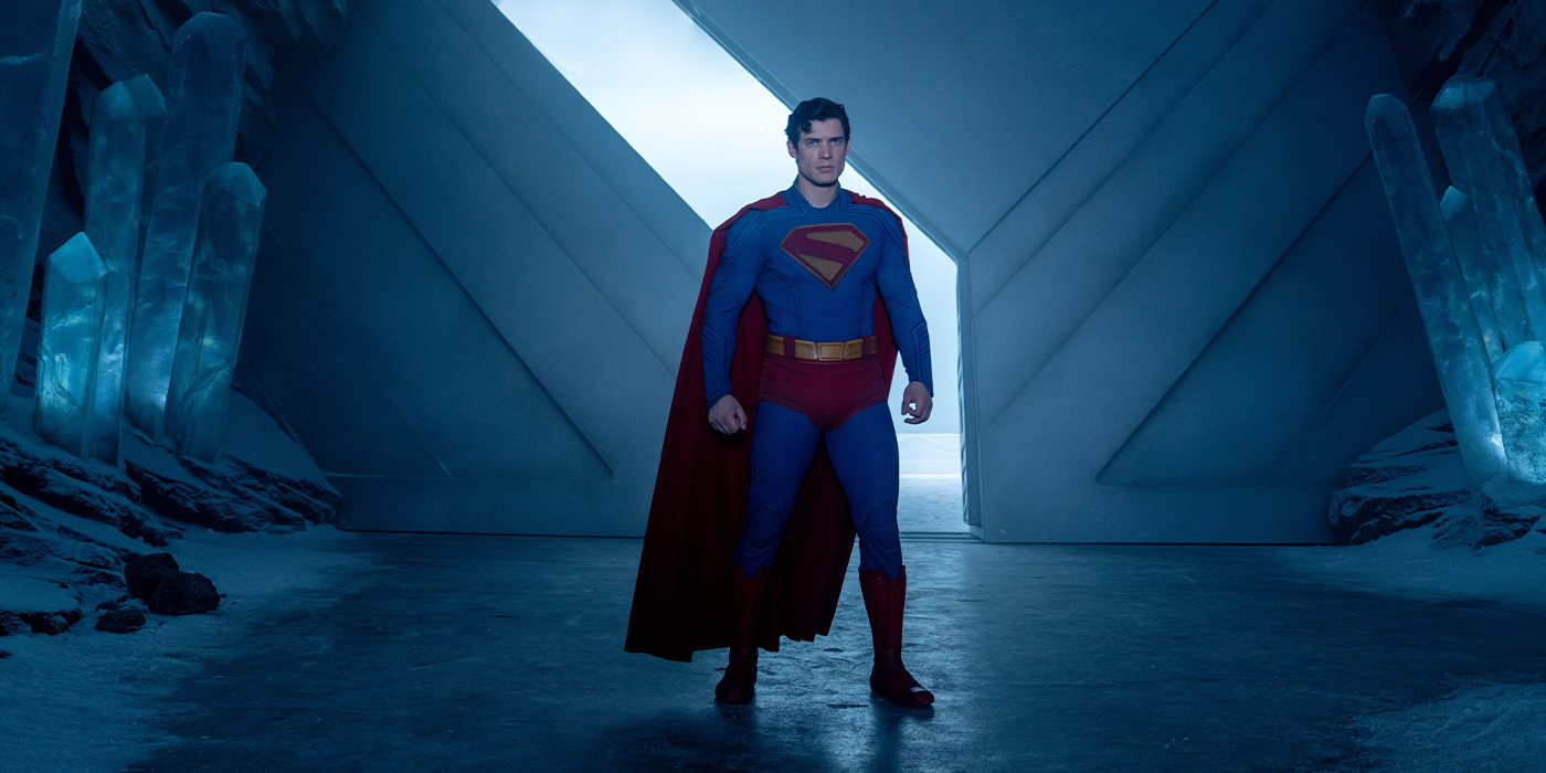 Superman dans la forteresse de Solitude.