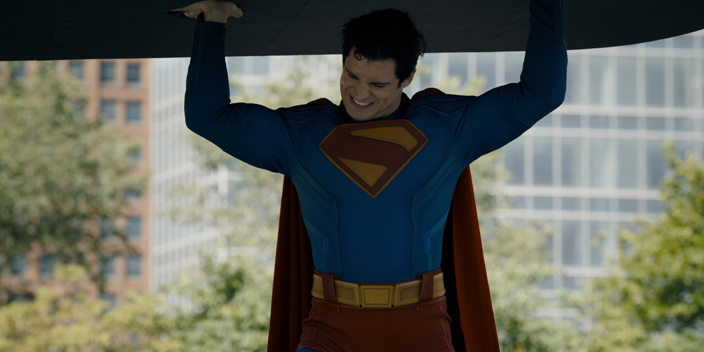 Superman, incarné par David Coreswet dans le film DCU de James Gunn.