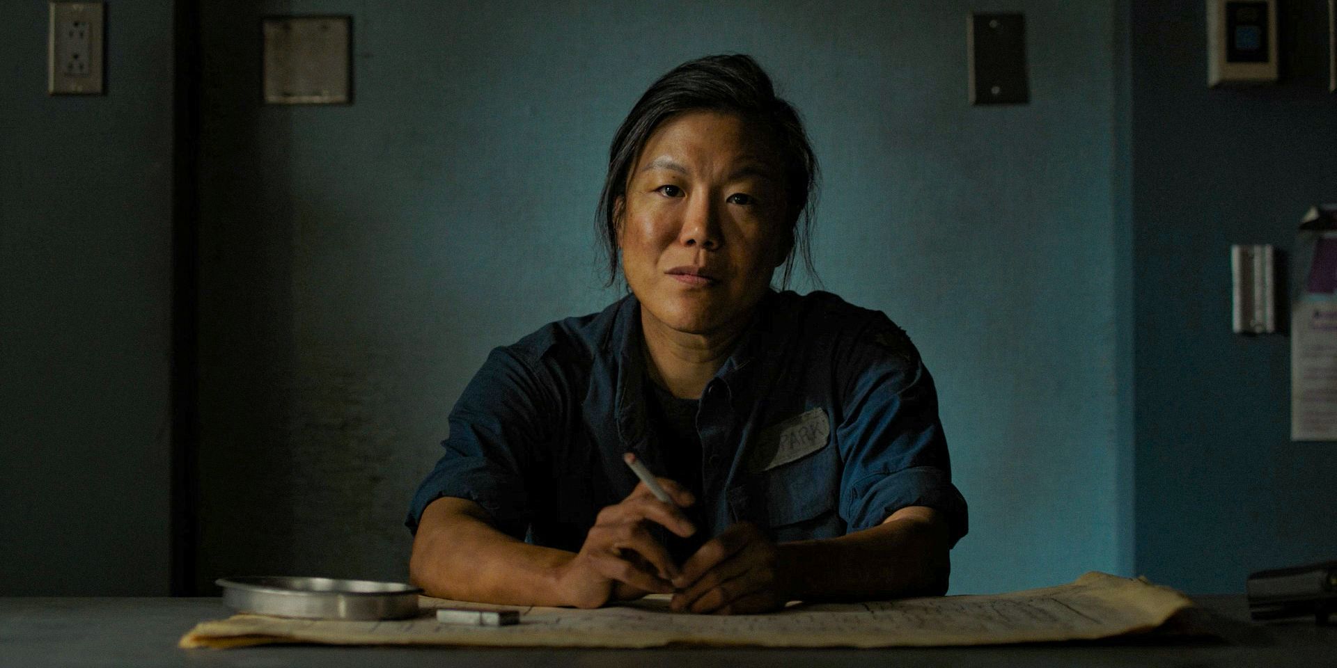 Elise (Hettienne Park) dans l'épisode 5 de la saison 2 de la série The Last of Us.