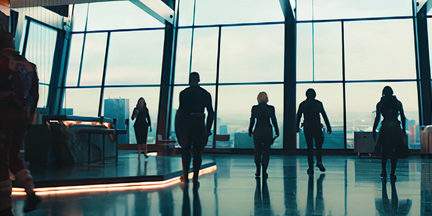 La bar vue dans Avengers : l'Ère d'Ultron a été conservé dans la Watchtower de Thunderbolts.
