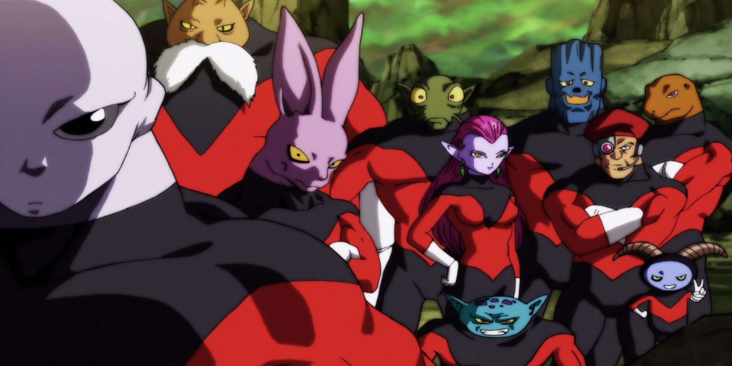 Jired et les Pride Troopers dans Dragon Ball Super.