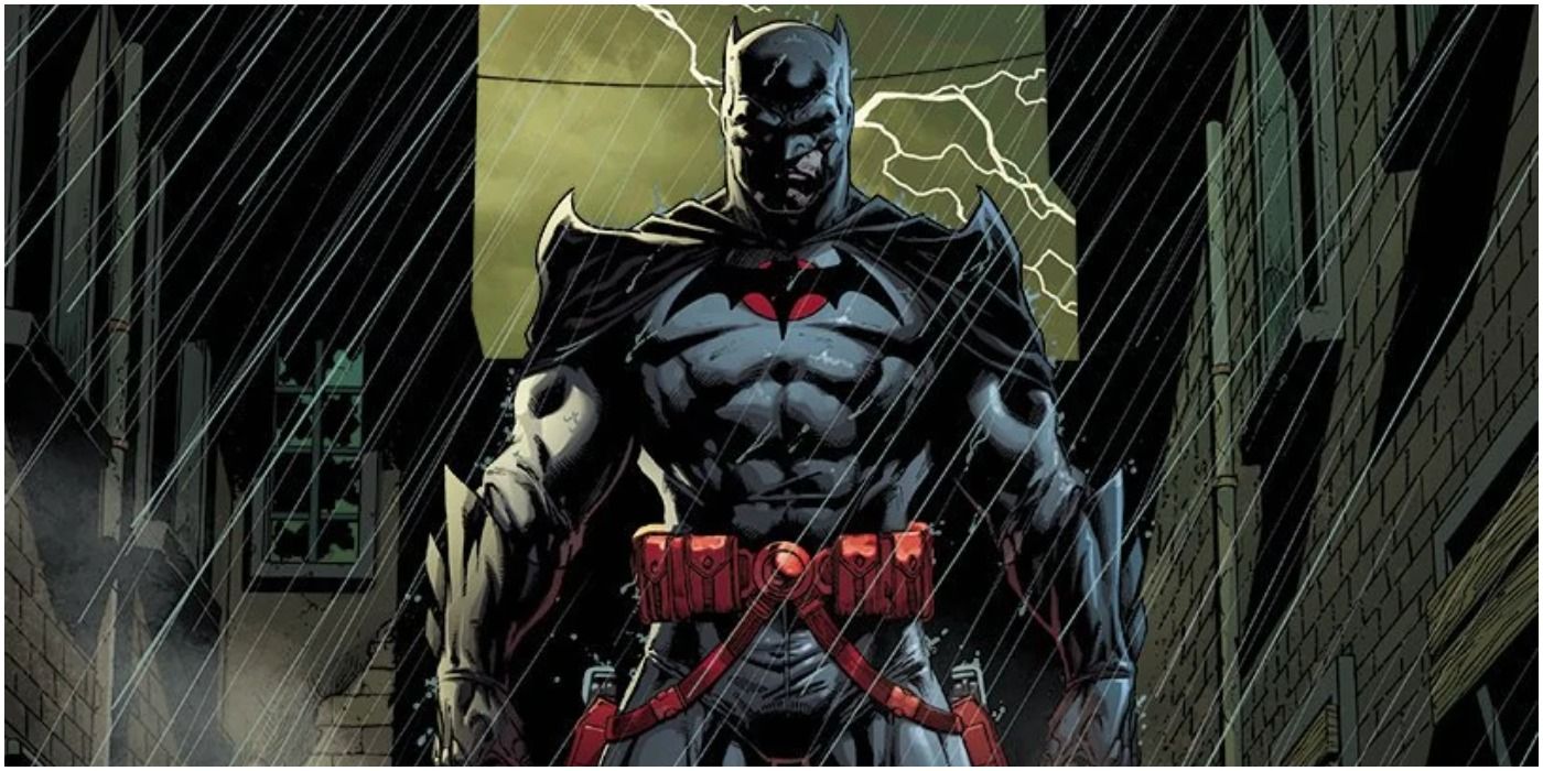 Le Batman incarné par Thomas Wayne dans l'univers Flashpoint est radicalement différent de celui de Bruce Wayne dans l'univers classique.