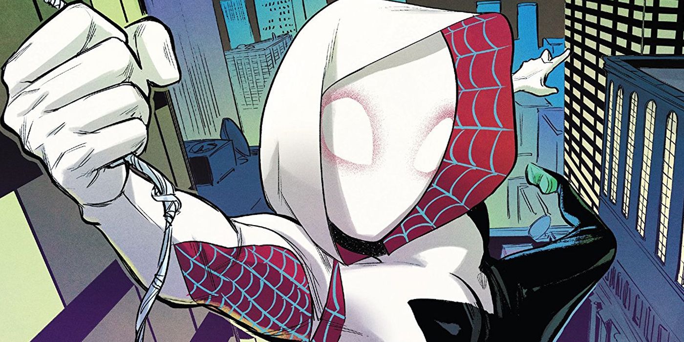 Spider-Gwen/Ghost-Spider dans l'univers alternatif Marvel.