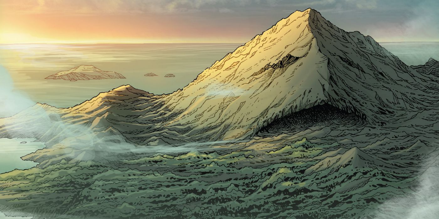 La fameuse Île du Monstre (The Monster Isle en VO) d'où vient Giganto, dans l'univers de Marvel Comics.